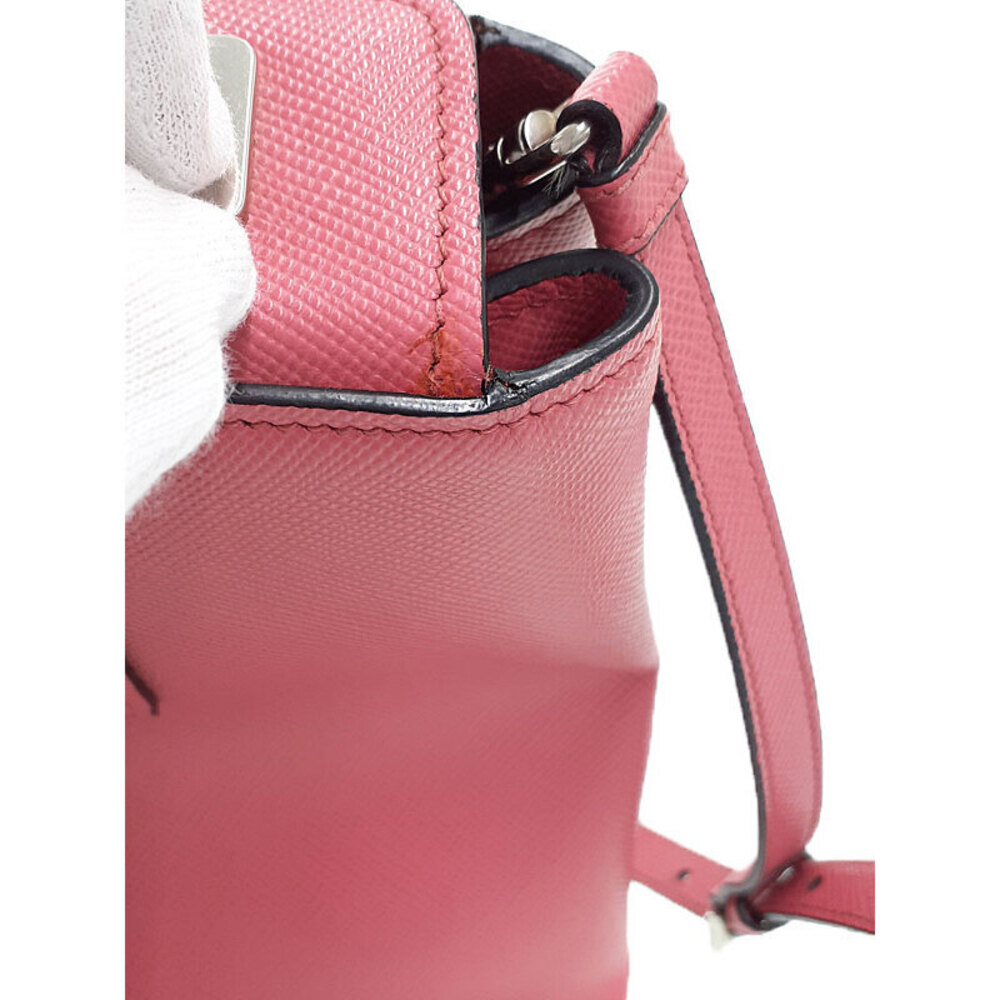 PRADA Saffiano Leather Handbag Bag - Picture 5 of 9